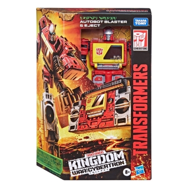 Transformers Generations WFC: Kingdom Voyager Class Action Figure 2021 Autobot Blaster & Eject 18 cm