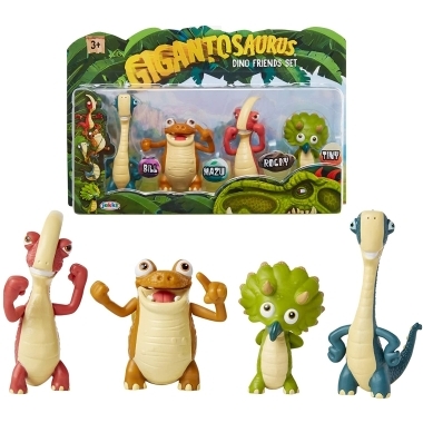 Gigantosaurus - Dino Friends Set patru figurine 8 cm 