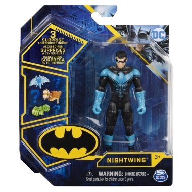 Nightwing (costum tech) Figurina articulata 10cm cu 3 accesorii surpriza