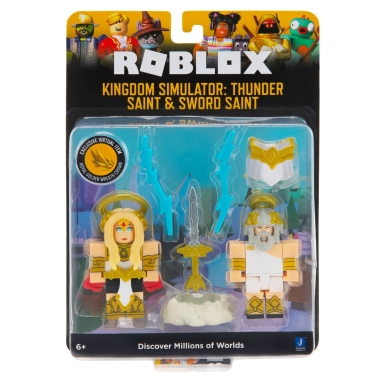 ROBLOX Celebrity - Pachet cu 2 figurine (Kingdom Simulator: Thunder Saint & Sword Saint) S8