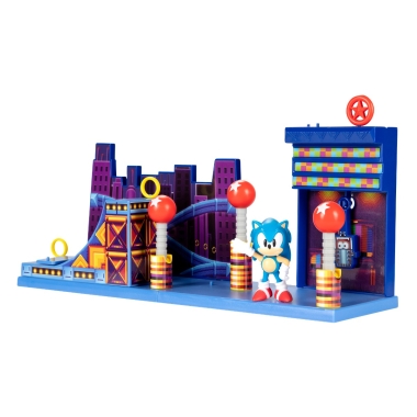 Sonic The Hedgehog Set Studiopolis Zone cu figurina Sonic 6 cm