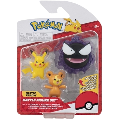 Pokemon Battle Teddiursa, Pikachu si Gastly 5-8 cm