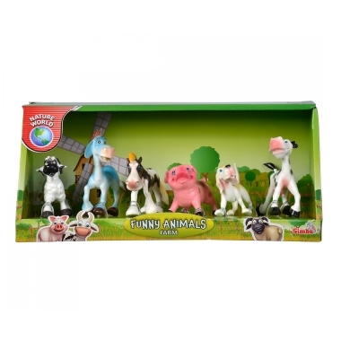 Funny Animals Set 6 figurine animale de ferma 5-7cm