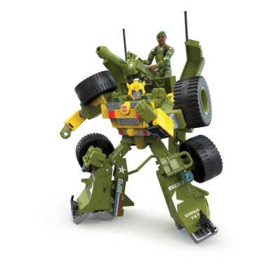 Transformers X G.I. Joe Mash-Up Autobot Bumblebee A.W.E. Striker with Lonzo `Stalker´ Wilkinson 23 cm