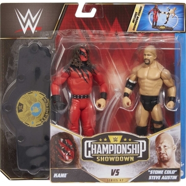 WWE Showdown 7 Set figurine articulate Kane vs. Stone Cold Steve Austin 16 cm