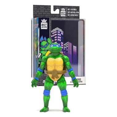 Teenage Mutant Ninja Turtles BST AXN Action Figure NES 8-Bit Leonardo Exclusive 13 cm