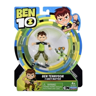 BEN 10 FIGURINE  - BEN TENNYSON & GREY MATTER 12 CM