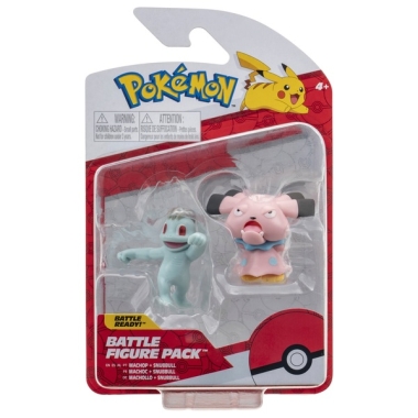 Pokemon Battle Set minifigurine Machop si Snubbull 5 cm