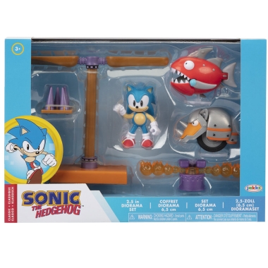 Sonic The Hedgehog Diorama Flying Battery Zone cu 3 figurine 6.5 cm