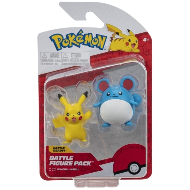 Pokemon Battle Set Minifigurine Marill & Pikachu 5 cm