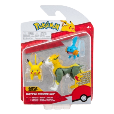 Pokemon Battle Figure Set Figurine Mudkip, Pikachu #1, Boltund 5 - 8 cm