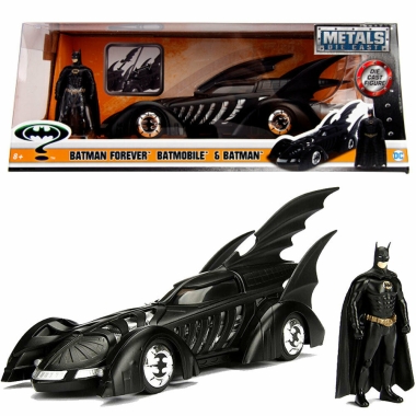 Batman Forever Diecast Model 1/24 1995 Batmobile cu figurina