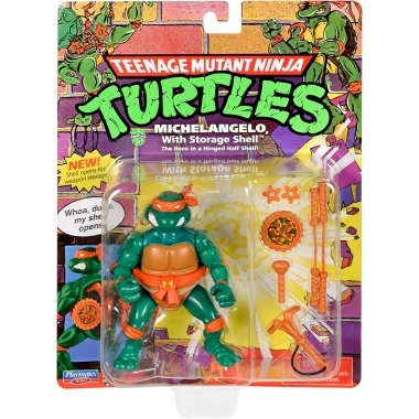 Teenage Mutant Ninja Turtles Figurina articulata Michelangelo With Storage Shell 10 cm