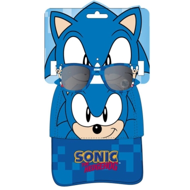 Sonic The Hedgehog Set sapca si ochelari de soare