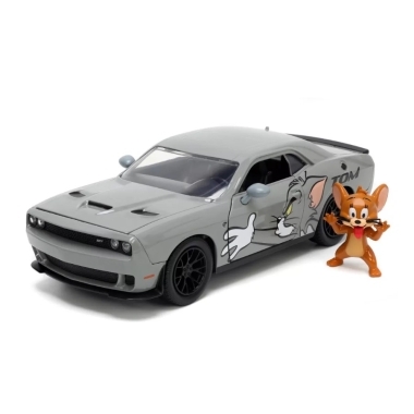 Jada masina metalica Dodge Challenger Hellcat scara 1:24 si figurina Jerry