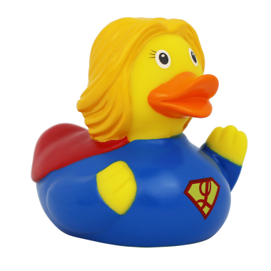 Superheroine Duck 8.5 cm (Rățușcă fantezie de cauciuc)