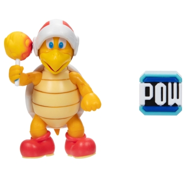Super Mario Bros Figurina articulata Fire Bro Gold 10cm