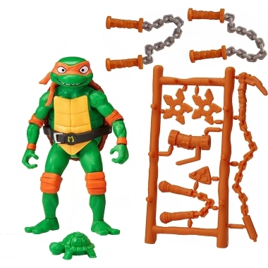 Teenage Mutant Ninja Turtles: Mutant Mayhem Figurina articulata (basic) Michelangelo  10 cm