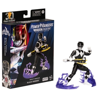 Power Rangers Lightning Collection Remastered Figurina articulata Mighty Morphin Black Ranger 15 cm