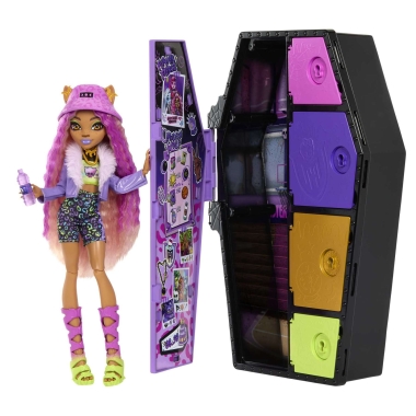 Monster High: Skulltimate secrets papusa Clawdeen Wolf cu accesorii