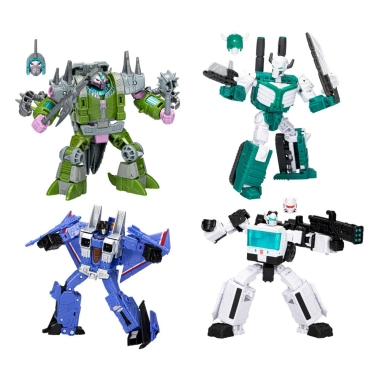 Transformers Buzzworthy Bumblebee Action Figure 4-Pack 86-24BB Ironhide (Voyager Class) & 86-20BB Prowl (Deluxe Class)