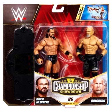 WWE Championship Showdown Series 8 Set 2 figurine articulate Drew McIntyre vs. Goldberg 15 cm