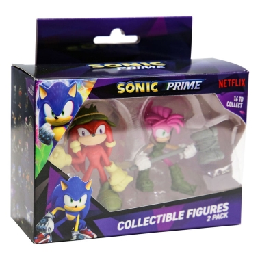 Sonic Prime Set 2 figurine Knuckles BCM si Amy 6 cm