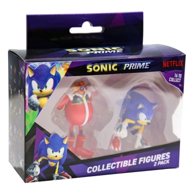 Sonic Prime Set 2 figurine Sonic si Dr. Eggman 6 cm