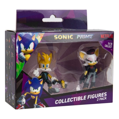 Sonic Prime Set 2 figurine Rebel Rouge si Tails 6 cm