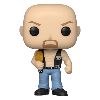 WWE POP! Vinyl Figurina vinil Steve Austin w/Belt 9 cm