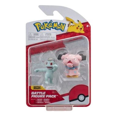 Pokemon Battle Set 2 figurine Machop & Snubbull