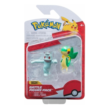 Pokemon Battle Set de Minifigurine Machop & Snivy