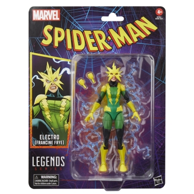 Marvel Legends Spider-Man Vintage Figurina articulata Electro (Francine Frye) 15 cm