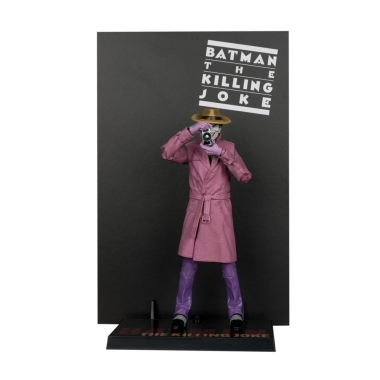 DC Multiverse McFarlane Cover Recreations Figurina articulata The Joker (Batman: The Killing Joke) (Gold Label) 18 cm