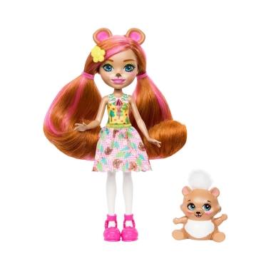 Enchantimals Mini Papusa Biloxi Bear si Trail 15 cm