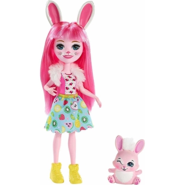 Enchantimals Mini Papusa Bree Bunny si Twist 15 cm
