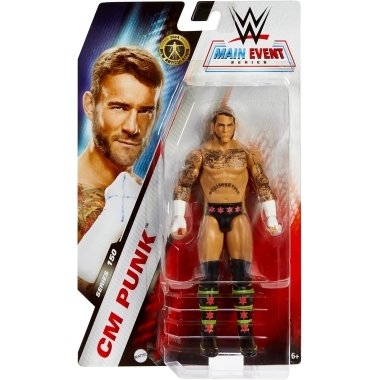 WWE Main Event 150 Figurina articulata CM Punk (Chase Variant - Pink & Green)  15 cm