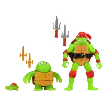 Teenage Mutant Ninja Turtles: Mutant Mayhem Set 3 figurine Raphael Evolution 10 cm