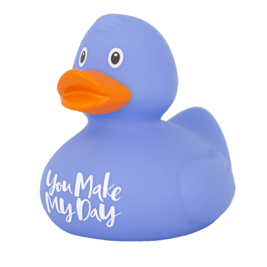 "You make my day" Duck, blue (Rățușcă fantezie de cauciuc)