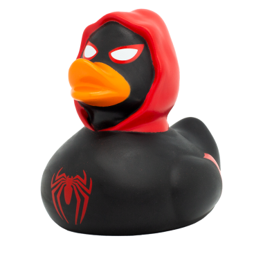 Black Spidy Duck, red (Rățușcă fantezie de cauciuc)