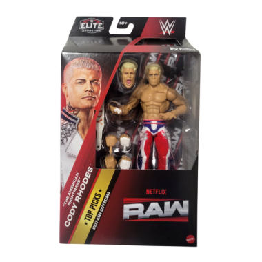 WWE Elite Top Picks 2025 (Wave 4) (Netflix Raw Packaging) Figurina articulata Cody Rhodes 15 cm