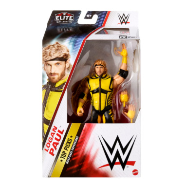 WWE Elite Top Picks 2025 (Wave 2) Figurina articulata Logan Paul (Yellow & Black) 15 cm