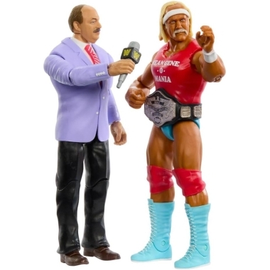WWE Main Event 2 Set 2 Figurine articulate Hulk Hogan & Mean Gene Okerlund 15 cm
