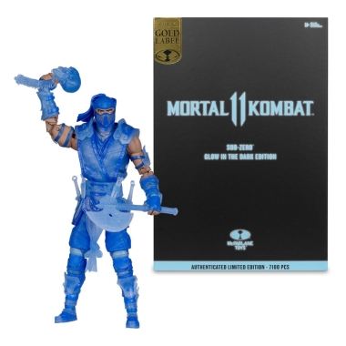 Mortal Kombat Figurina articulata Sub-Zero (Glow in the Dark Edition) (Gold Label) 18 cm