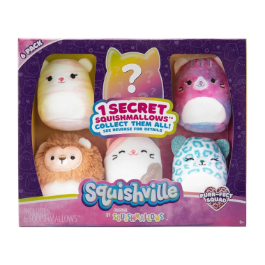 Squishmallows Set jucarii de plus Squishville 5cm