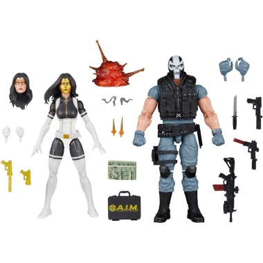 Marvel Legends Series Super Villains Set 2 figurine articulate Madame Masque & Crossbones 15cm