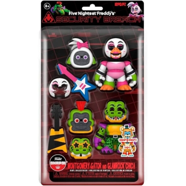 Five Nights at Freddy's Set 2 figurine articulate Montgomery Gator & Glamrock Chica