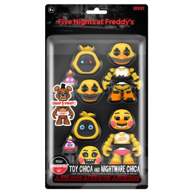 Five Nights at Freddys Set 2 figurine artculate Toy Chica & Nightmare Chica