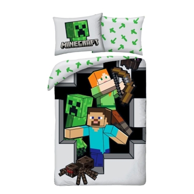 Minecraft Set Lenjerie 140 x 200 cm / 70 x 90 cm