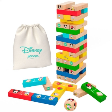 Disney Joc din lemn 2 in 1 Tower & Domino